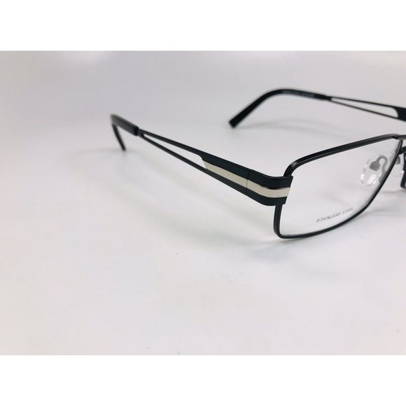 New Wide Guyz Black COSTELLO Eyeglasses 59mm for The Stylish Large Man - Picture 5 of 11